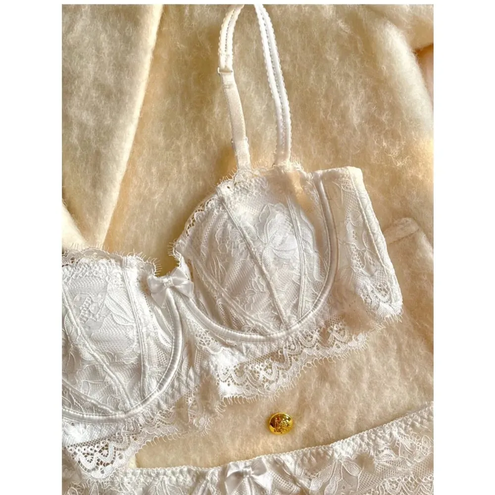 Conjunto de sujetador con Orejas de conejo francés de media copa, gran oferta, sin tirantes, antideslizante, minimizador, soporte lateral, antihundimiento, lencería de mujer 32-38 — image 5