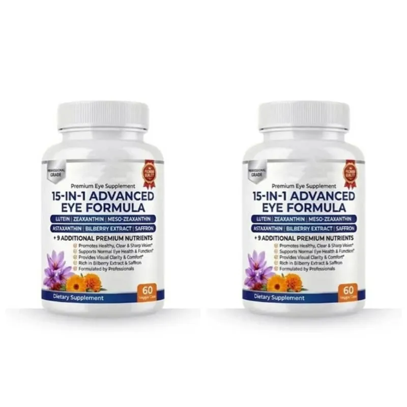 15 in 1 Advanced Eye Health Support Supplement with Lutein Zeaxanthin Astaxanthin – Daily Vision Nutrition Capsules — image 9