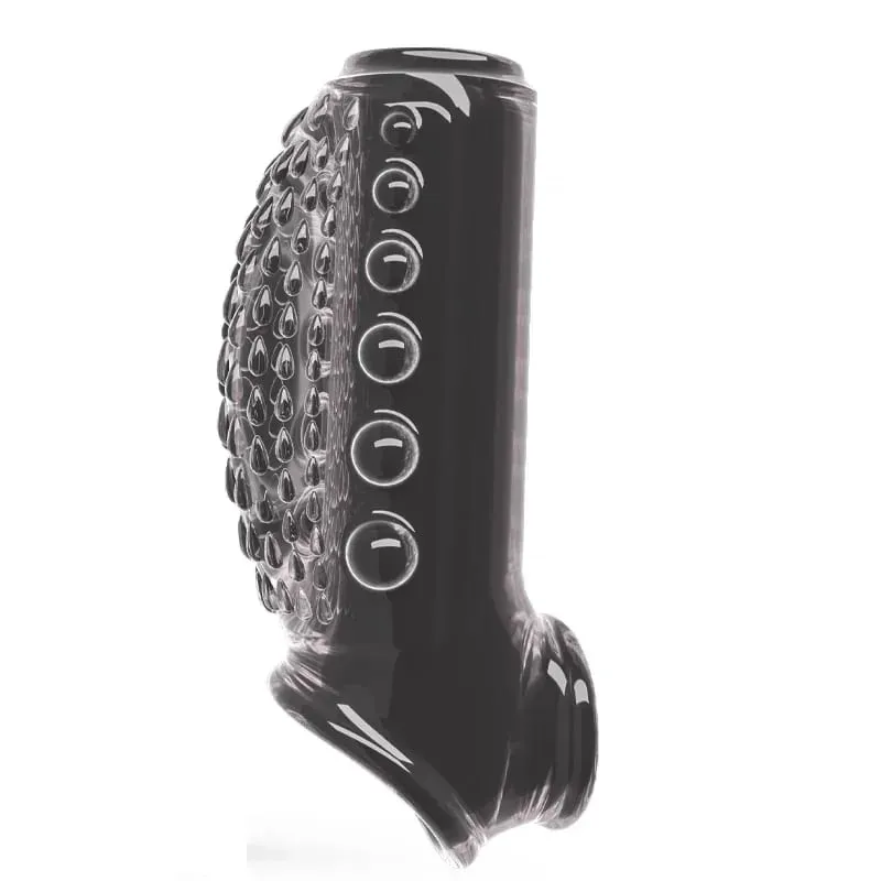 Reusable อวัยวะเพศชายขยาย Cock แหวน DELAY Ejaculation อวัยวะเพศชายถุงยางอนามัย Dick แขนซิลิโคน Glans ฝาครอบขยายเพศของเล่นสำหรับผู้ชาย — image 9