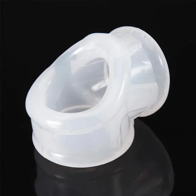 Civière de boule en Silicone pour homme, civière de Scrotum, testicule, BDSM, manchon de retardement de temps, anneaux de pénis, chasteté pour adulte, esclave, jouets sexuels pour hommes — image 11