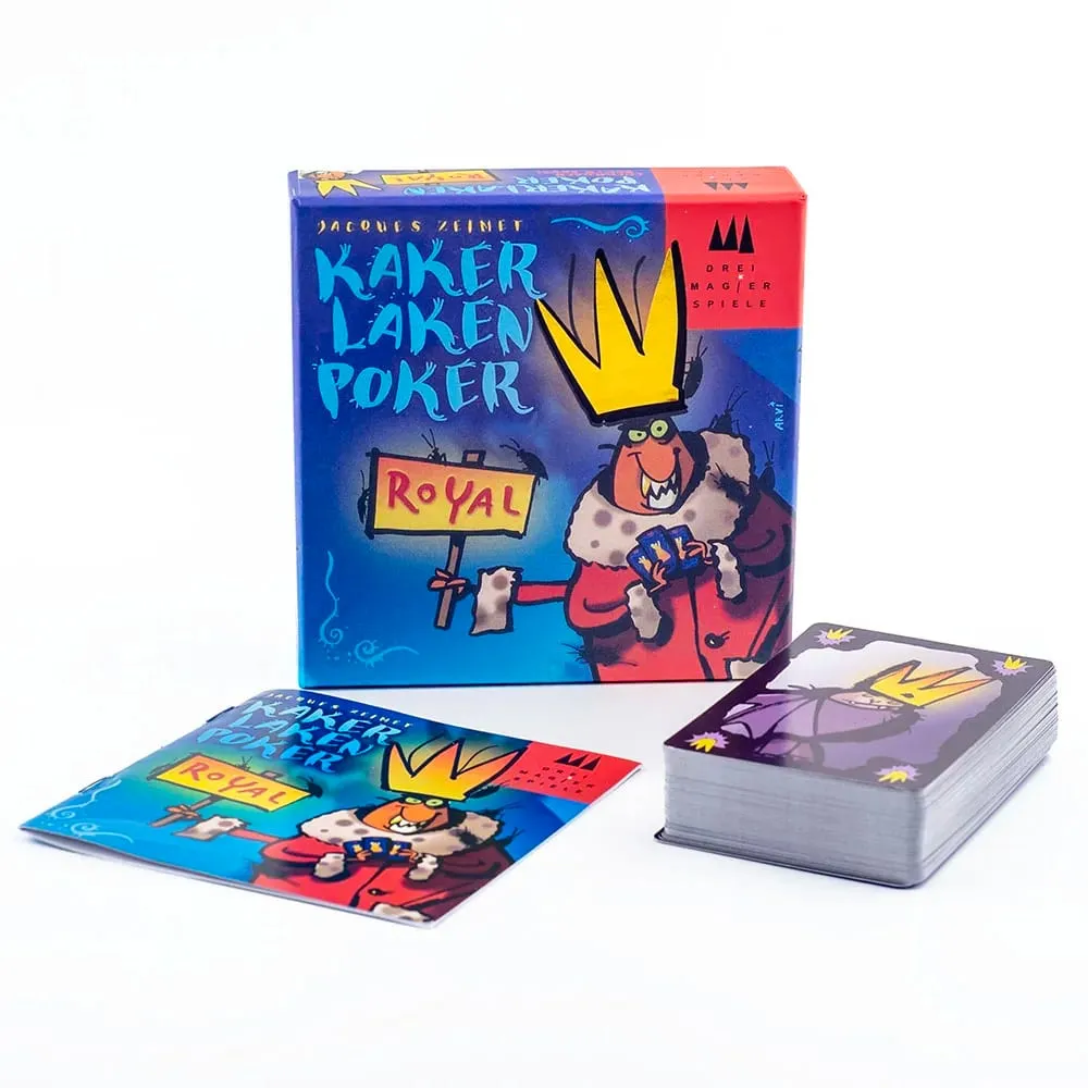 Jeu de cartes Royal Kaker Laken Premium - Poker Night Essential avec tableau de triche Devir-game Moth pour un maximum de plaisir — image 2