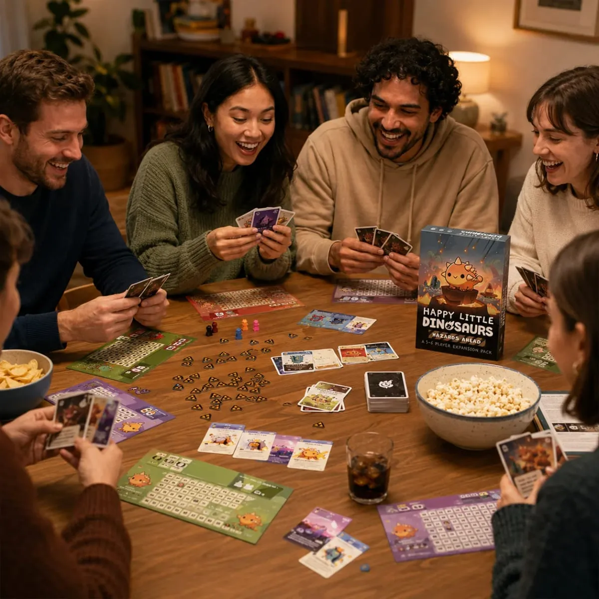 HappyLittle Dinosaurs Kartenspiel-Erweiterungspaket, lustiges Strategie-Party-Brettspiel für Familienfreunde, Kinder und Erwachsene, englische Version — image 6