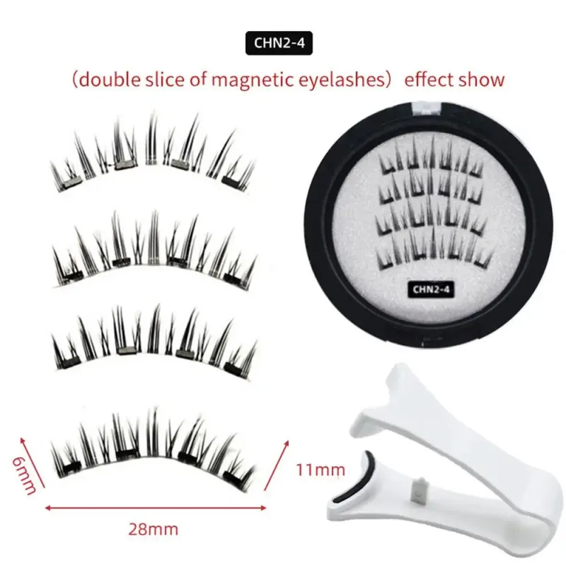 ใหม่ขนตาปลอมชุด 3D ธรรมชาติผลขนตาแม่เหล็กแบบใช้ซ้ำได้แต่งหน้า False Lashes Beauty Eyelashes อุปกรณ์ — image 8