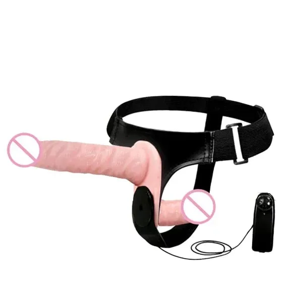 Couples Harness Strap-on with 2 Vibrations Realistic Dildos for Anal G-spot Stimulation Prostate Massager Adult Sex Toy for Wom