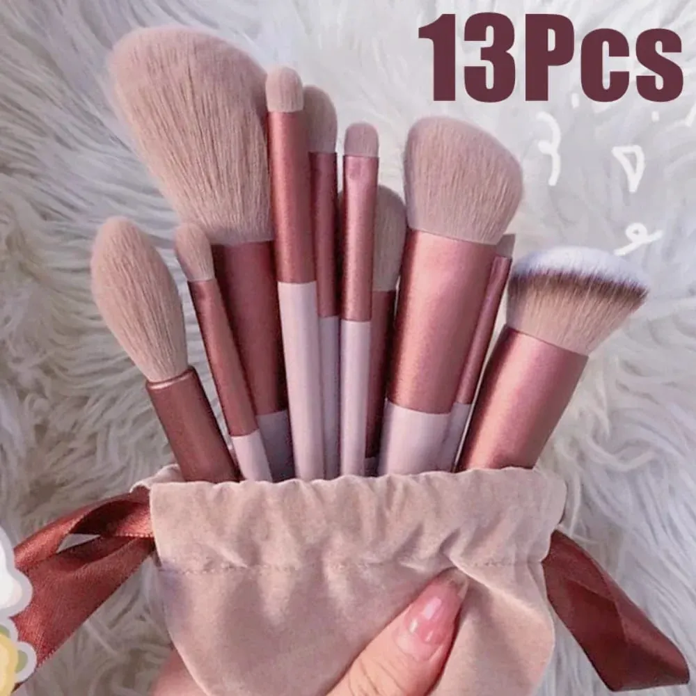 Set di pennelli per trucco da 13 pezzi Pennello per correttore per trucco Pennello per fard in polvere Ombretto Evidenziatore Pennello per fondotinta Strumenti di bellezza cosmetica — image 1