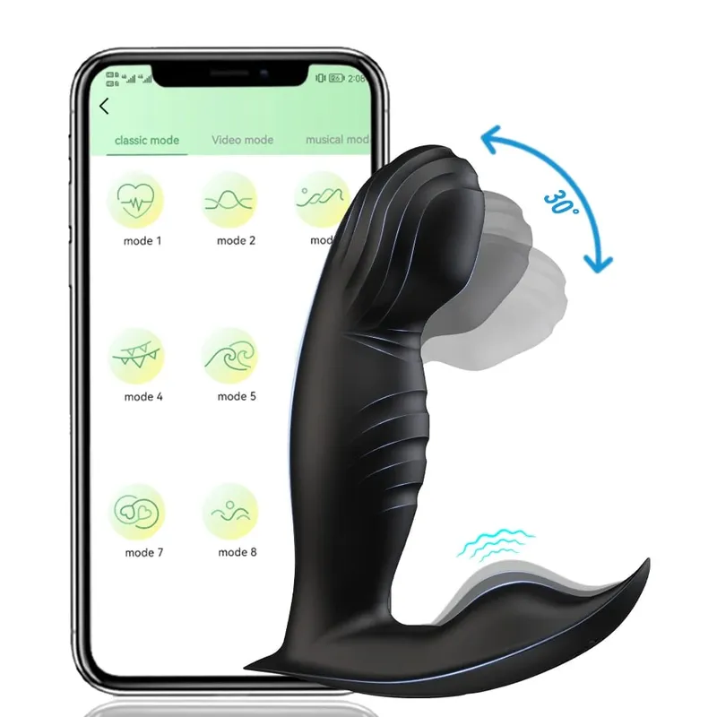 APP Control Male Wiggle Prostate Massager Anal Vibrator for Men Gay Swing Butt Plug Perineum Stimulator Sex Toy for Men — image 10