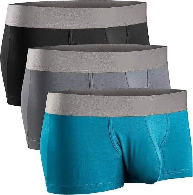 Premium Men Modal Boxer Briefs Big Pouch Underwear Extra Large Bulge Enhancing Breathable Cooling Lightweight Mens Boxers Pantie — image 3