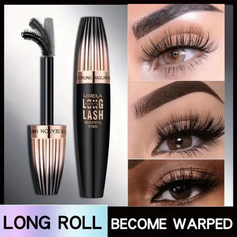 Waterdichte 4D Mascara Dikke Lange Smudge-proof Mollige Gecodeerde langdurige Curling Grote Oogmake-up Makeup Tools — image 7