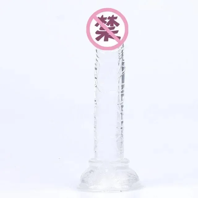 Realistic Dildos Crystal Pink Dildo with Strong Suction Cup Base Jelly Penis for Beginners Sex Toy for Women G Spot Clit Vaginal — image 9