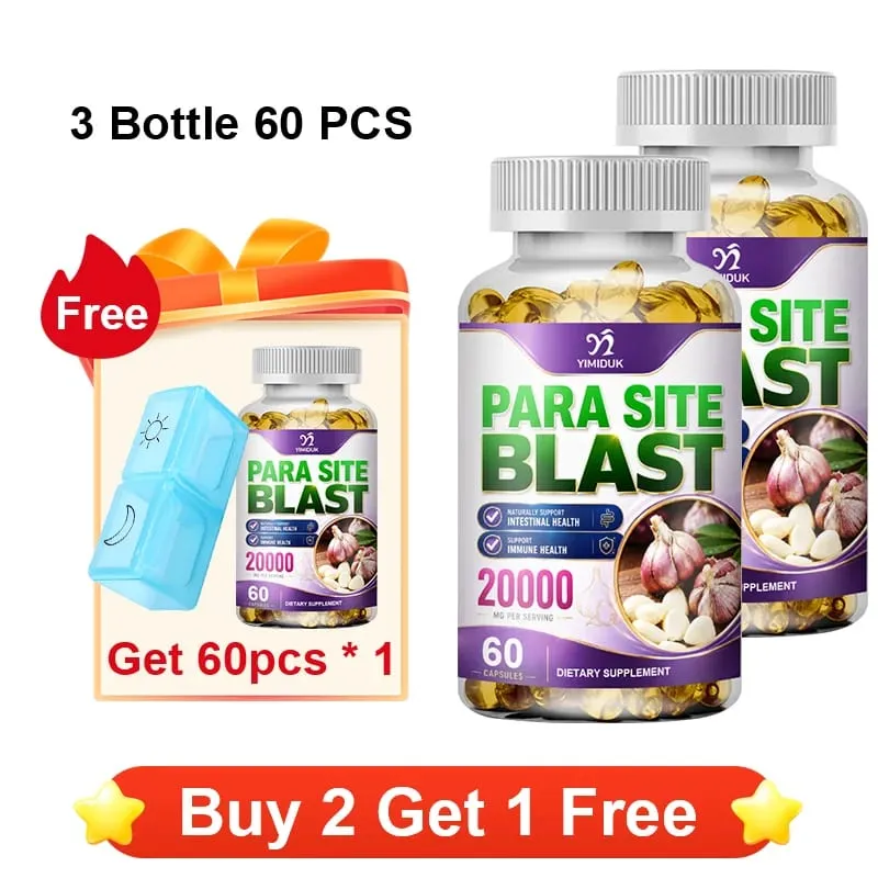 Para Site Blast Capsules with Echinacea Papaya & Oregano Support Seasonal Defense Healthy Digestion Cleanse Gut & Immune
