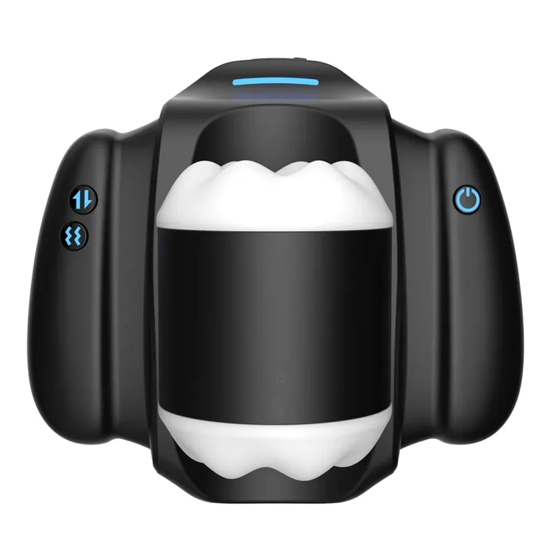 Automatisk teleskopisk vibrerande hanehandtag Masturbator Cup Penile Stimulator Vaginal Pocket Pussy Vuxen Sex Machine för män