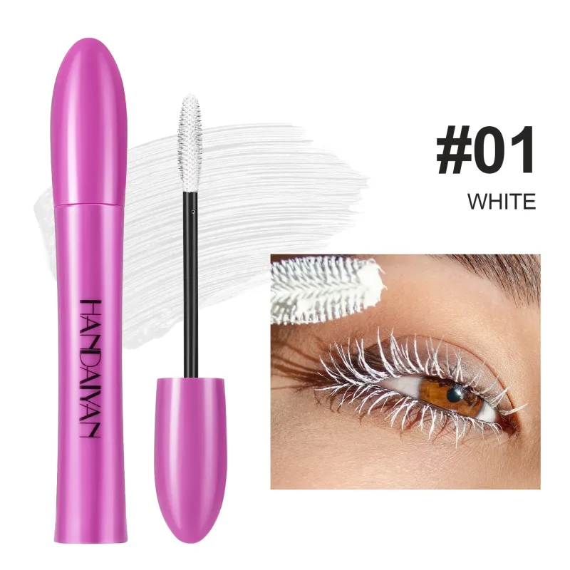 Mascara volumizzante impermeabile a 10 colori Mascara arricciacapelli a prova di sbavature a lunga durata Mascara blu zaffiro rosa per cosmetici per il trucco degli occhi — image 8