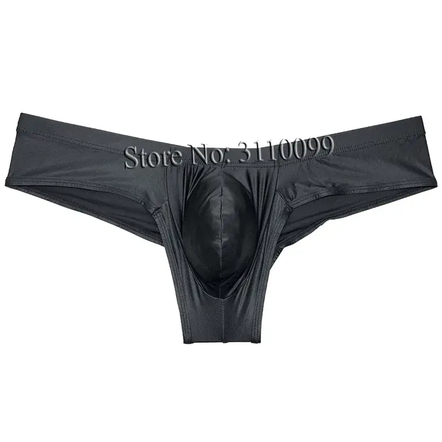 Seluar Dalam Peninju Bikini Sutera Berkilat Mini Lelaki Seluar Dalam Meningkatkan Pouch Bikini Boxer — image 3