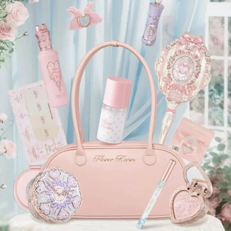 Flower Knows Makeup Gift Set Lip Cream Blush Cushion BB Cream Brightening Concealer Hydrating Essence & Cosmetic Bag All-in-One — image 1