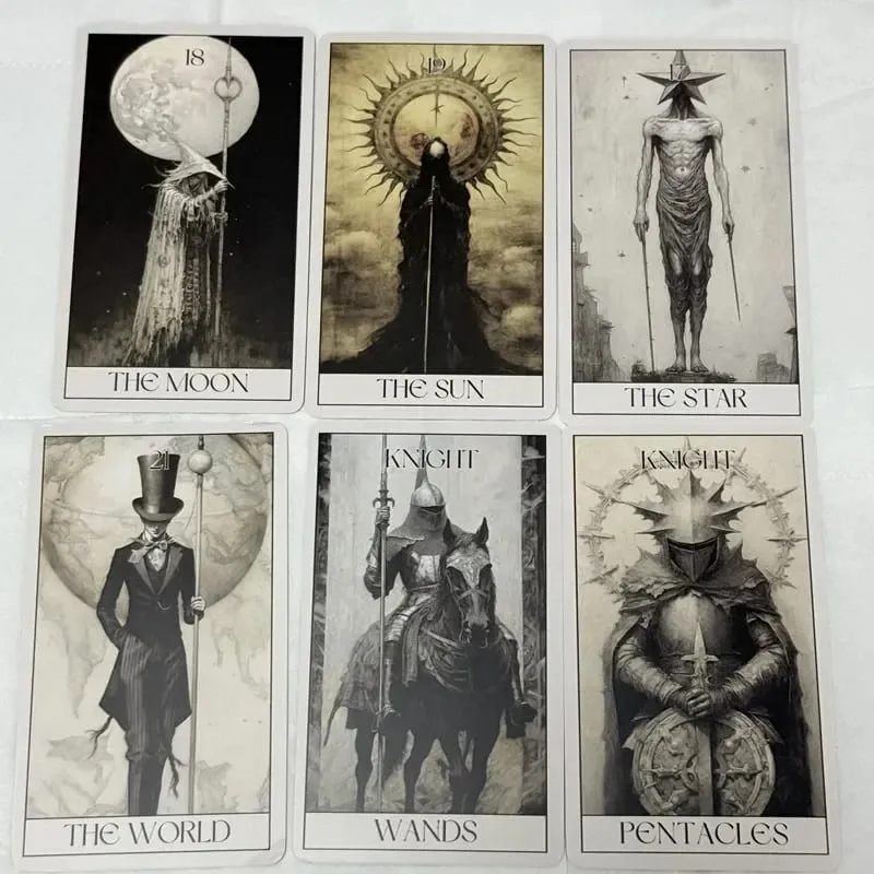 Gothic Horror Tarotkort Vent 78 Tarots Brætspil Fritid Underholdning Familiesammenkomster Gothic Tarot Deck — image 2