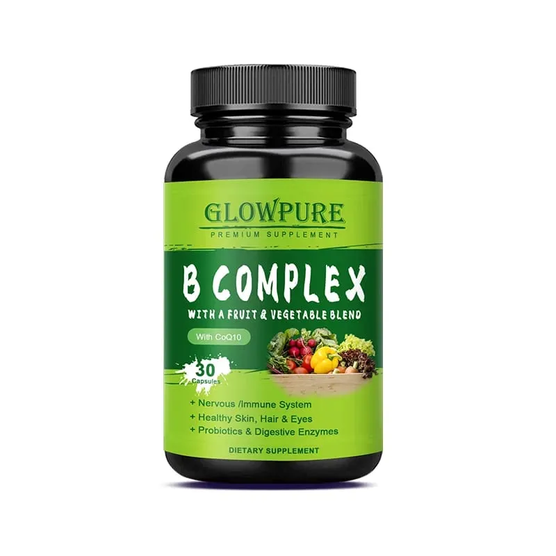 Vitamines du complexe B pour le système nerveux et l'énergie – Soutient l'immunité, la santé cardiaque, les cheveux, la peau et les ongles.