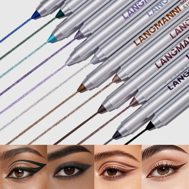 Waterproof and Sweat Proof Pearlescent Shining Eyeliner Gel Pencil Long Lasting Smooth Easy To Colors Women Eye Makeup — image 6