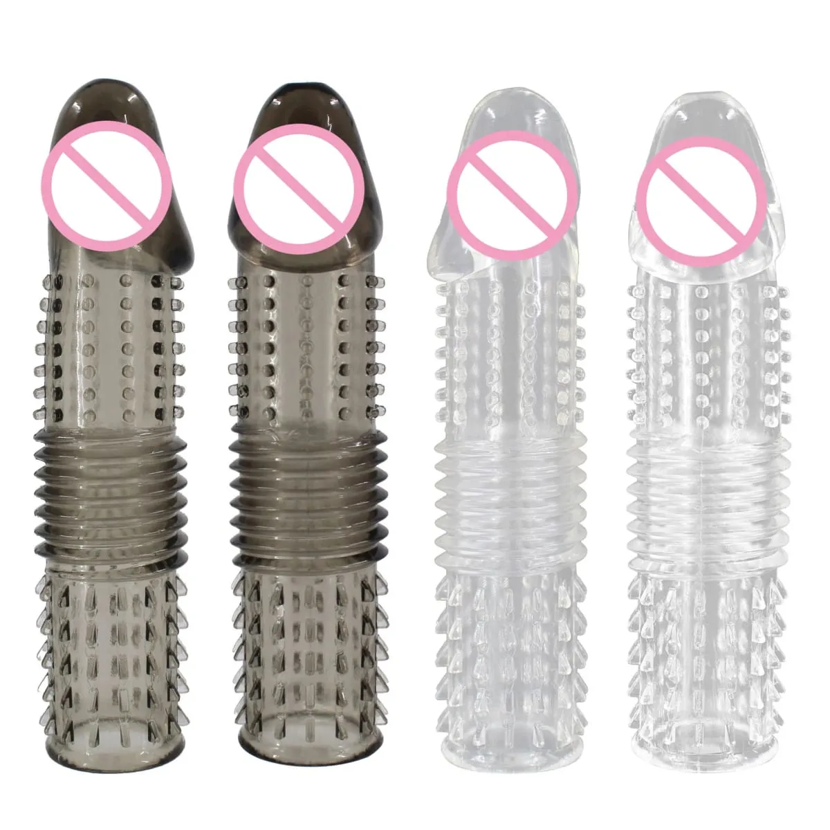 Riutilizzabile Estensore Del Pene Allargamento Preservativo Manicotto Del Pene Estensione Eiaculazione di Ritardo Giocattoli Del Sesso Anale Per Gli Uomini Senza Vibratore per Le Donne — image 1