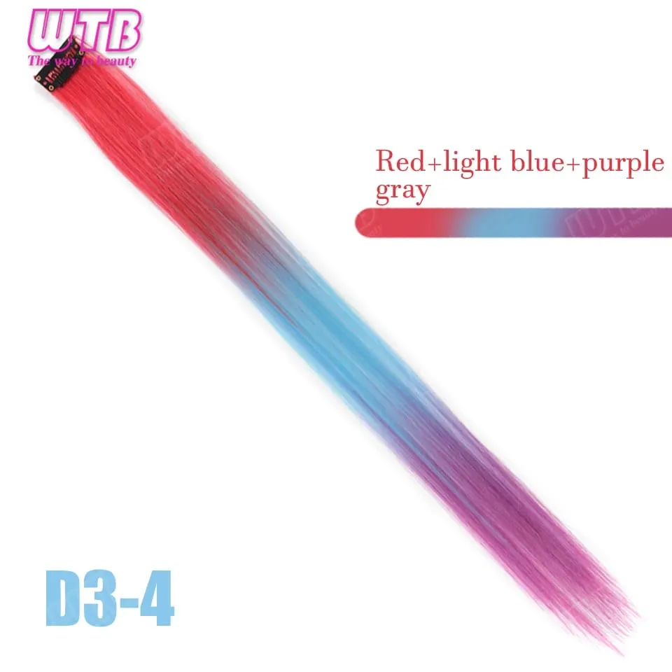 WTB ต่อผมสังเคราะห์สี BB คลิปต่อผมไล่ระดับสีสไตล์ไล่ระดับสีเหมาะสำหรับการสวมใส่ในชีวิตประจำวันของผู้หญิงและวันหยุด — image 10