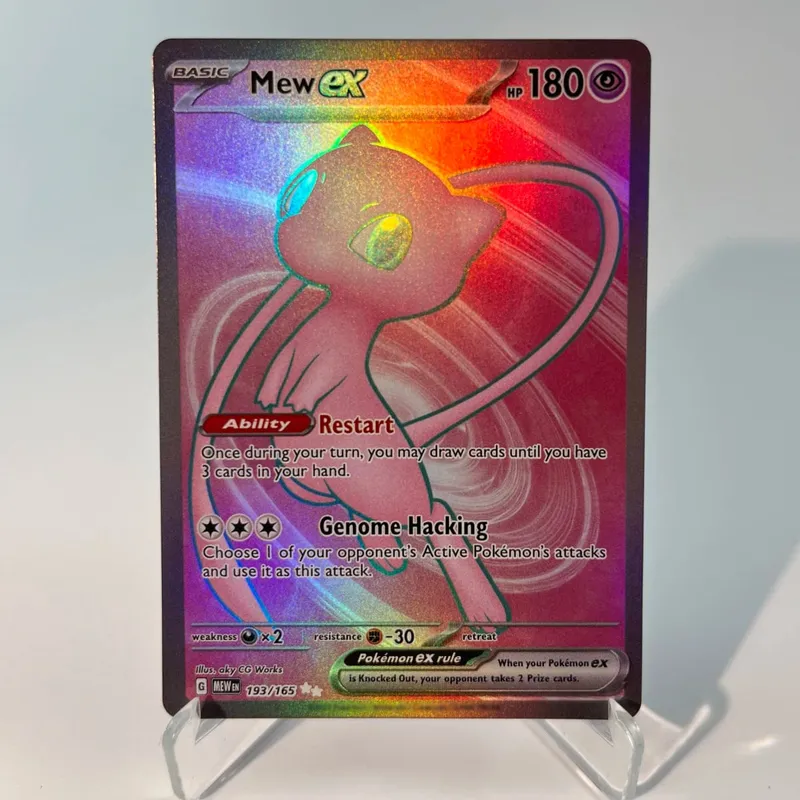 Pokémon 151 PKM Cards PTCG3-D Bulbasaur Squirt Rainbow Gengar ex Holographic Ex GX Rare Collection Battle Toys Hadiah untuk Hobi — image 21