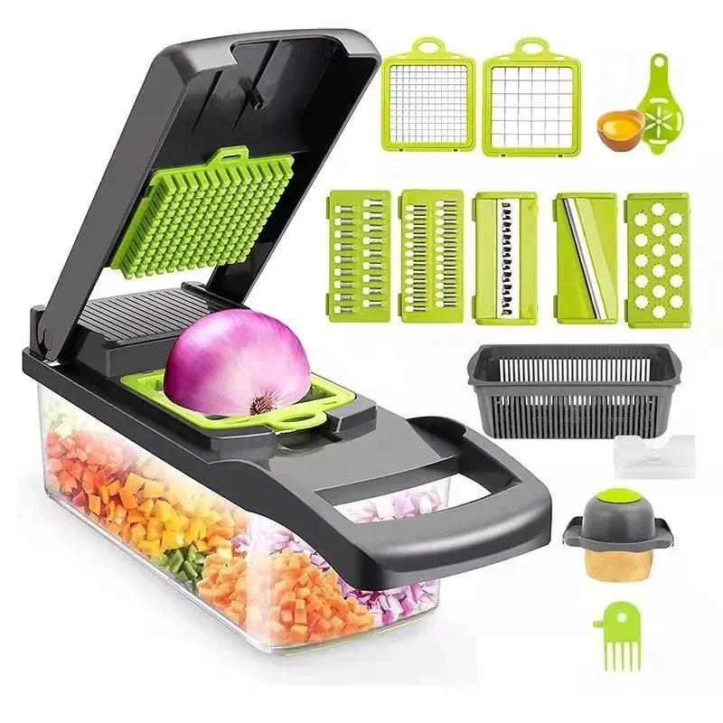 14Set Of Multifunctional Grater Potato Shredded Vegetables Dicing Handy Gadget Slicer Kitchen For Home Lazy Shredding