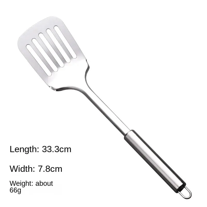 Langlebiger Wok-Spachtel aus Edelstahl mit langem Griff, Küchenhelfer, Küchenkochutensilien-Set, Reislöffel, Schöpfkelle, Kochutensilien — image 14