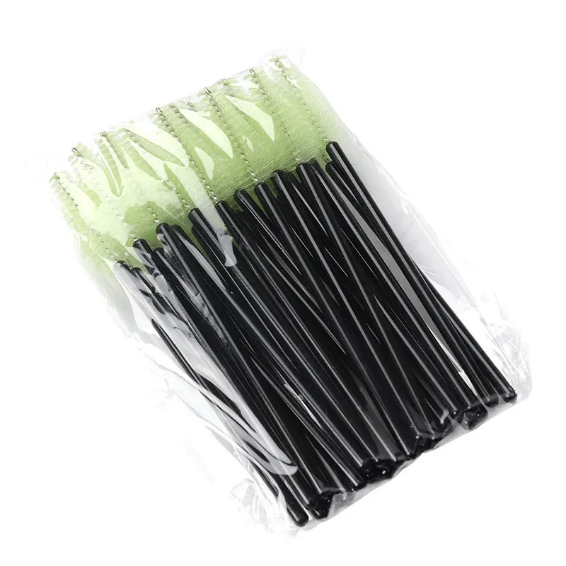 50 st Ögonfransar Ögonbrynsborste Vattendroppsform Nylon Material Fransar Makeup Borstar Ögonfransförlängning Skönhetsverktyg Mascara Wand — image 12