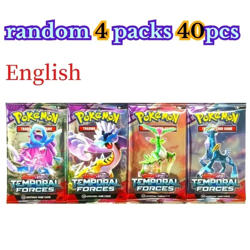 fun 40 Pieces Pokemon Card Pack 4 Sets Sun Moon Violet 151 English Trading Cards Collectible Toys Halloween Gift Fantasy Sci Fi — image 33