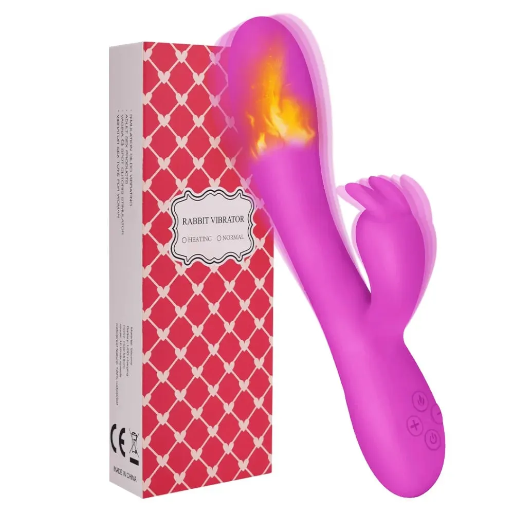 USB Opladen Verwarming AV Konijnendildo Vibrator Vagina Clitoris Stimulator G-Spot Volwassen Spel Speeltjes voor Vrouwen Vrouwelijke Masturbator — image 6