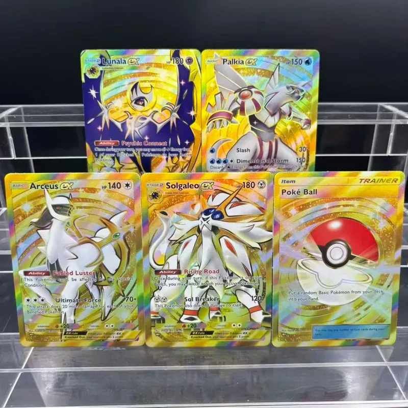 5ks DIY POCKET Collection Cards Mewtwo Leafeon ex Self Made Single Card Klasická hra Anime Card Gift Toy — image 7