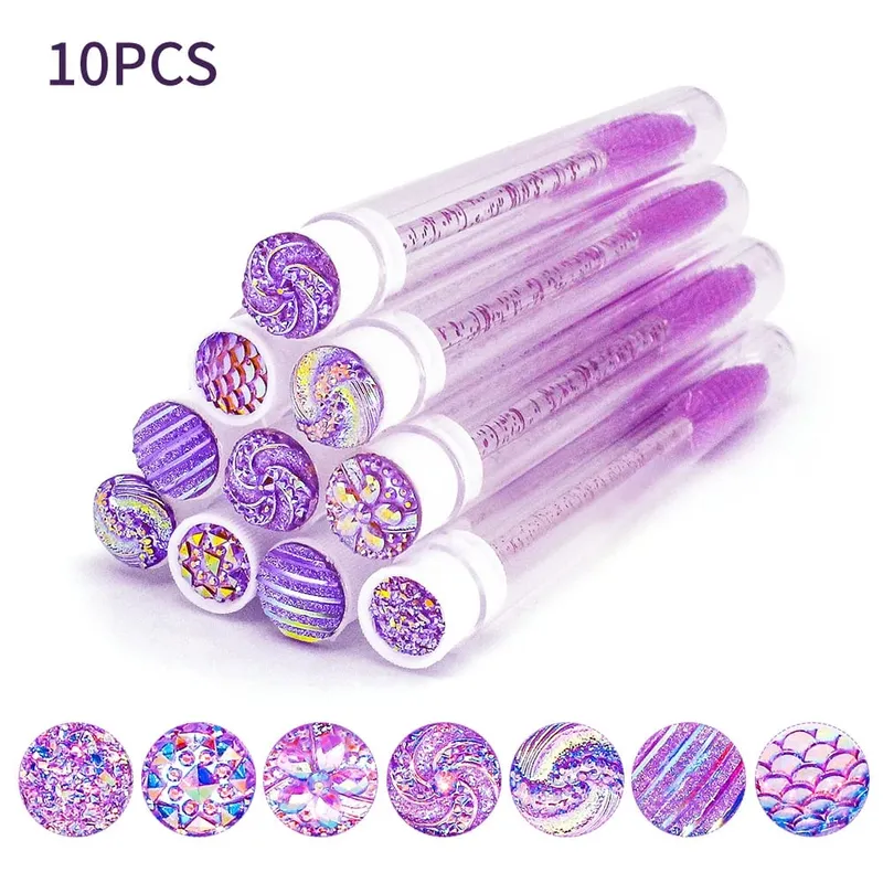 10/50Pcs Disposable Eyelash แปรงขนตาแบบใช้ซ้ำได้แปรงหลอดมาสคาร่าหลอดฝุ่น Lash Spoolies เก็บเครื่องมือแต่งหน้า — image 8
