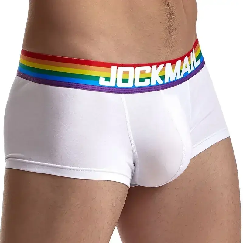 Rainbow Belt Man Underpants Boxershorts Cotton Men Boxers Male Breathable Underwear Men’s Panties Soft Boxer Briefs Balck White — image 2