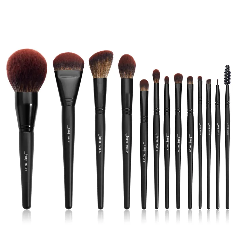 Jessup Makeup Børster Sæt 10-14 stk Make Up Brush Contour Foundation Powder Eyeshadow Highlight Blending Concealer Liner T336 — image 8