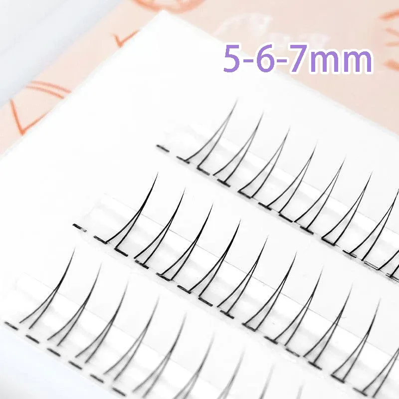 J Curl V Shape Under Eyelash Comic Eye Lashes Natural Bottom Lashes Soft Manga Eyelashes Bunches Eyelash Clusters Korean Makeup