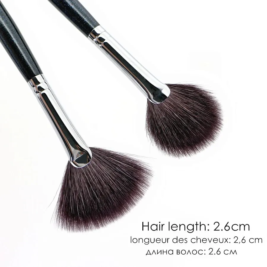 Fan Highlighter Brushes Makeup Top Goat Hair High Quality Blender Make Up Brush — image 4