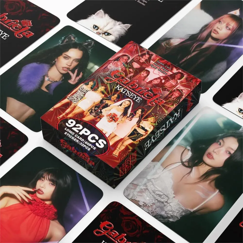 92 pièces Kpop Hot Idol MANON SOPHIA DANIELA LARA MEGAN YOONCHAE auto-fait HD Lomo cartes Fans recueillir des cartes photo cadeaux petites cartes — image 1