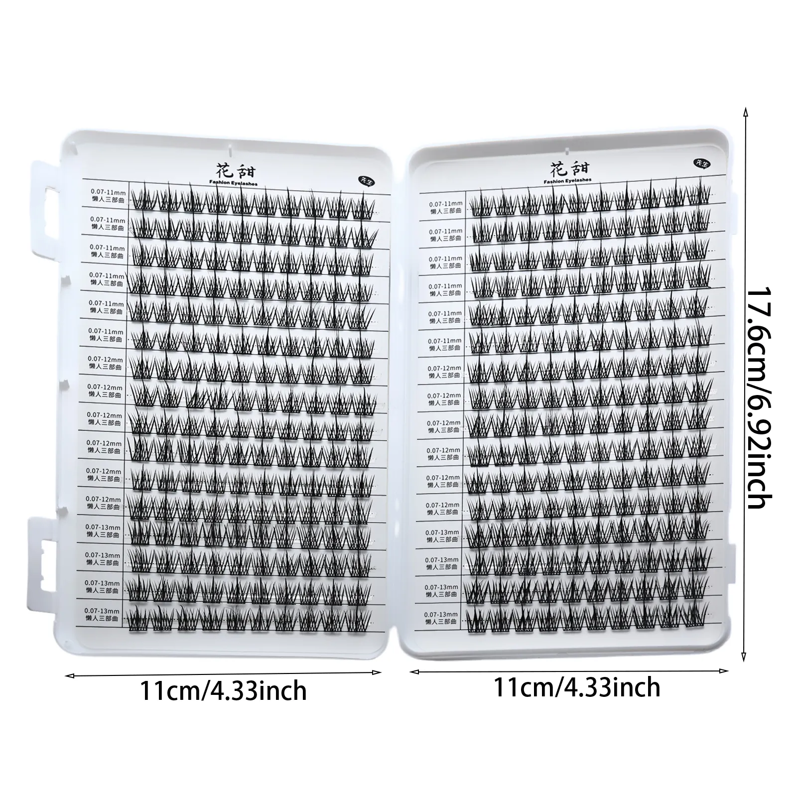 D Curl Cluster Eyelashes Mixed Length Individual False Lashes Natural Wispy Reusable DIY Lash Extensions For Home Eye Makeup — image 4