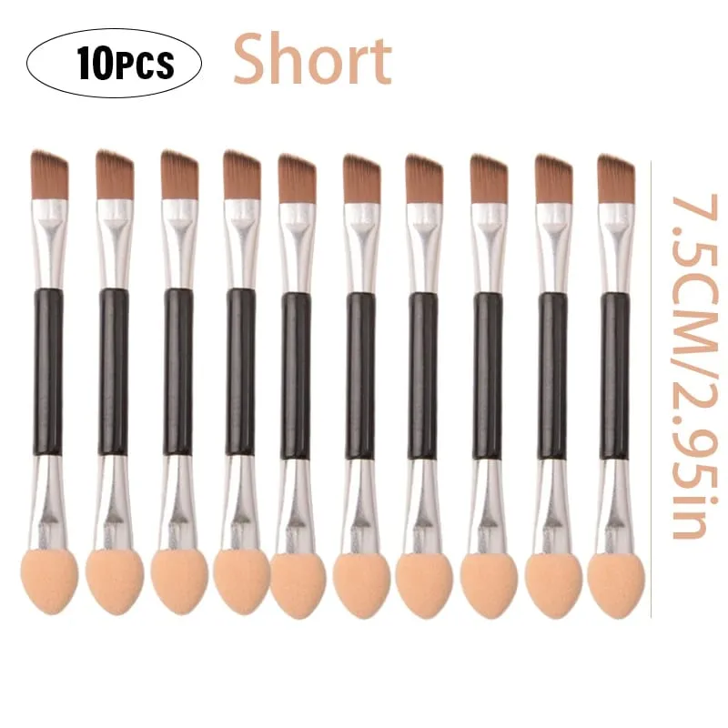 Profesyonel Kaş Fırçası Eyeliner Açılı Düz Kafa Bıçak Göz Kalemi Kaş Kontur Makyaj Fırçaları Çift kafalı Makyaj Aracı 1 ~ 10 ADET