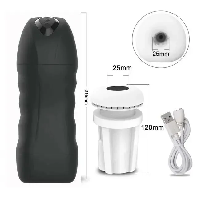 Automatic Male Masturbator Powerful Vibration Blowjob Sucking Machine Silicone Masturbation Cup Adult Supplies Sex Toy for Men — image 11