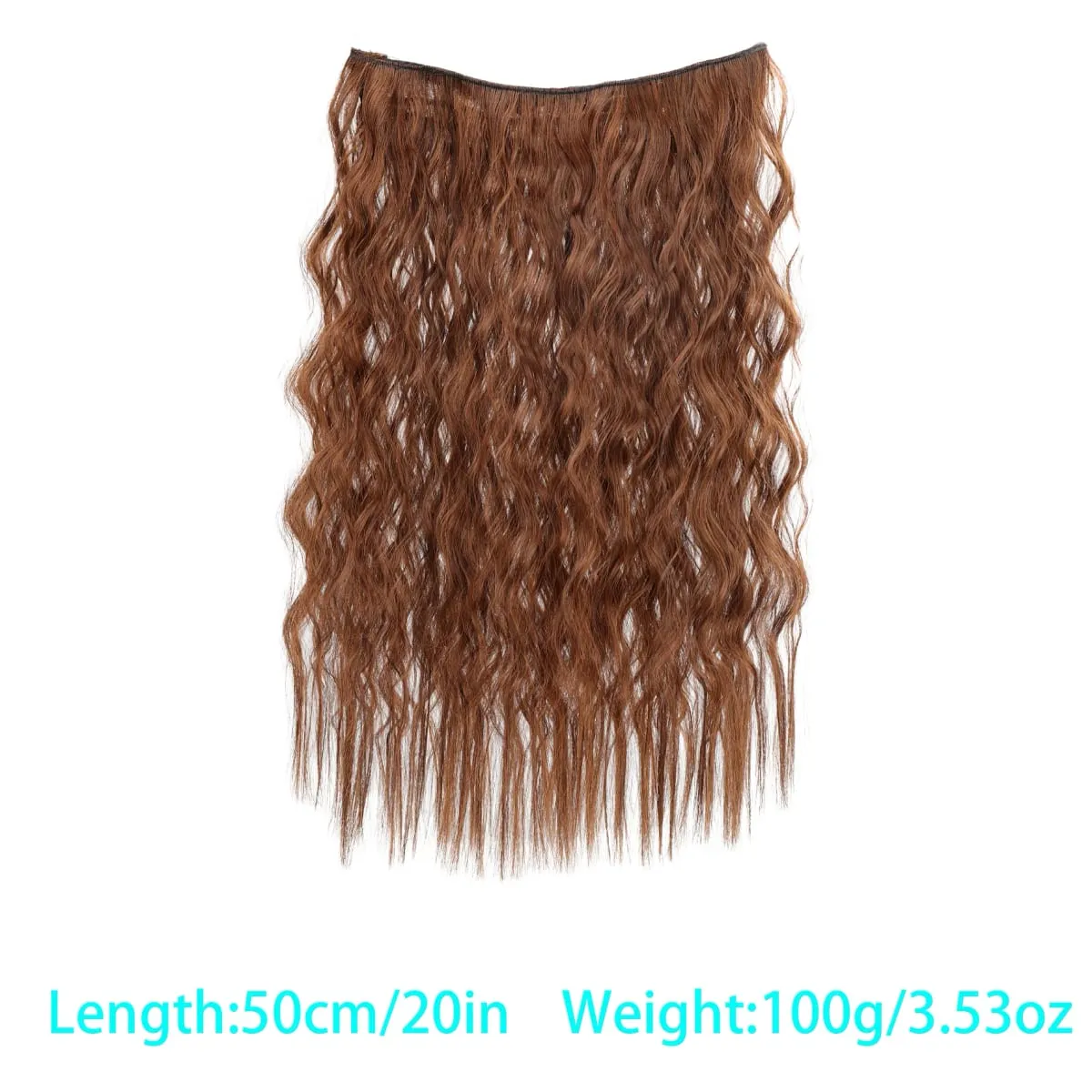 Synthetic corn beard curly hair extensions in three sizes wig head covers full top hair covers replacement for women's wigs — image 14