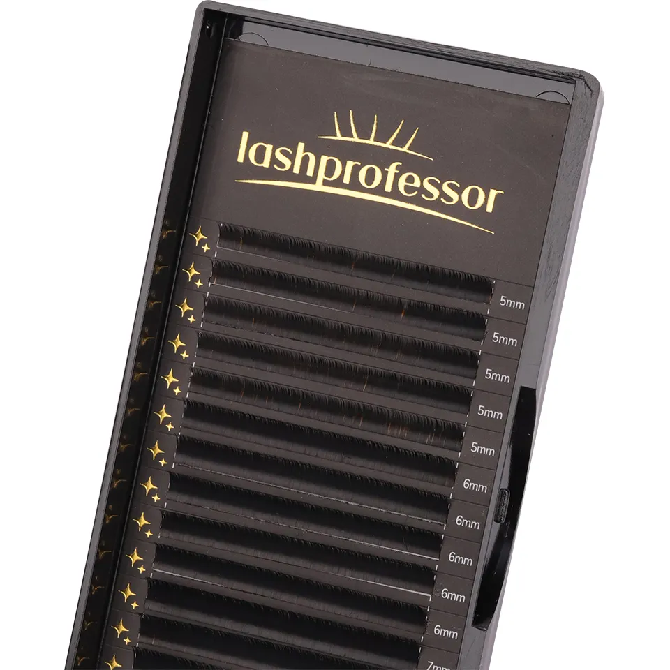 Lashprofessor, 16 filas, extensiones de pestañas individuales clásicas, volumen esponjoso, suministro de pestañas de todos los tamaños, pestañas de visón suaves naturales — image 4