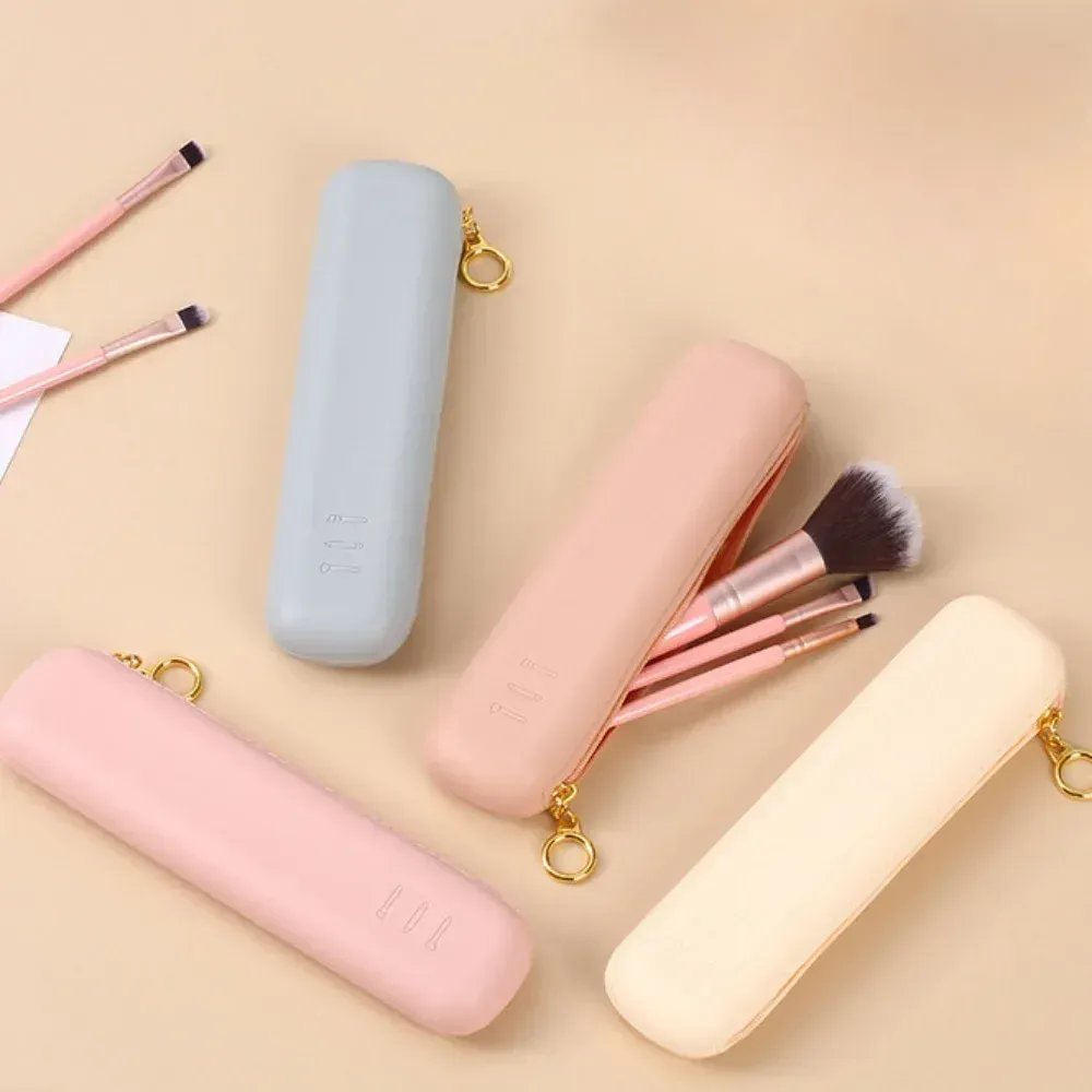 1pc Silicone Make Up Brushes Storage Bag Multi Function Travel Makeup Brush Holder Portable Cosmetic Tool Organizers Zipper Case — image 6