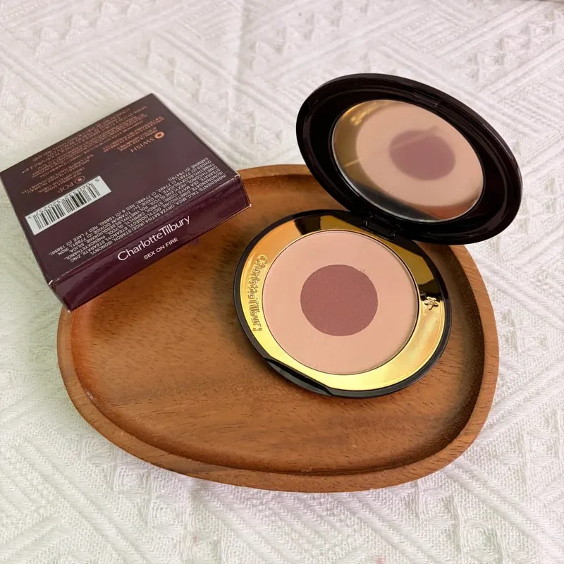 Charlotte Tilbury Setting Powder Compact Lip Gloss Foundation דו-גווני פלטת צלליות סומק קל משקל עדין עמיד לאורך זמן — image 11