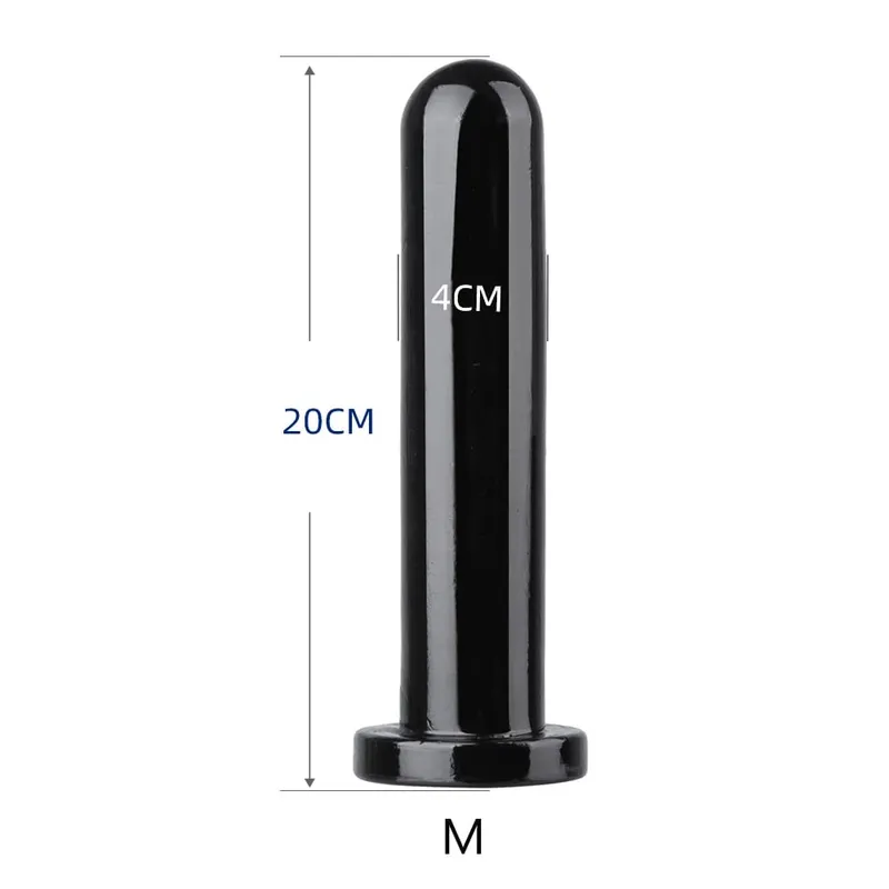 24.5 cm Uzun Şeffaf Jöle Pürüzsüz Yüzey Strapon Anal Yapay Penis Düz ButtPlug TPE Yapay Penis Anal Plug Samimi Seks çiftler için oyuncaklar