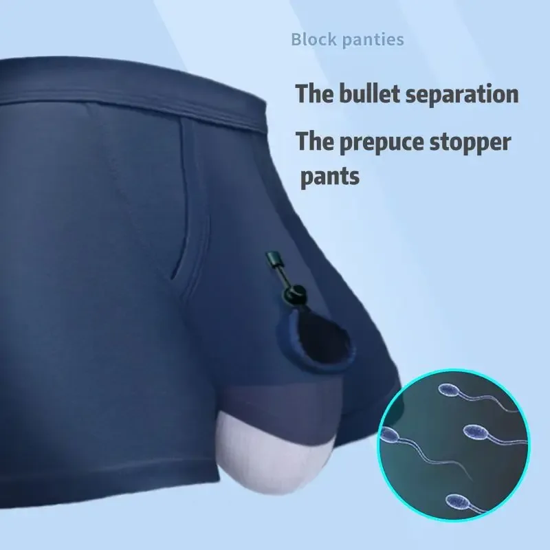 Man Breathable Underwear Penis Pouch Open Hole Boxer Sexy Comfortable Soft Underpants Lingerie Prolong Sex Time Improve Briefs — image 3