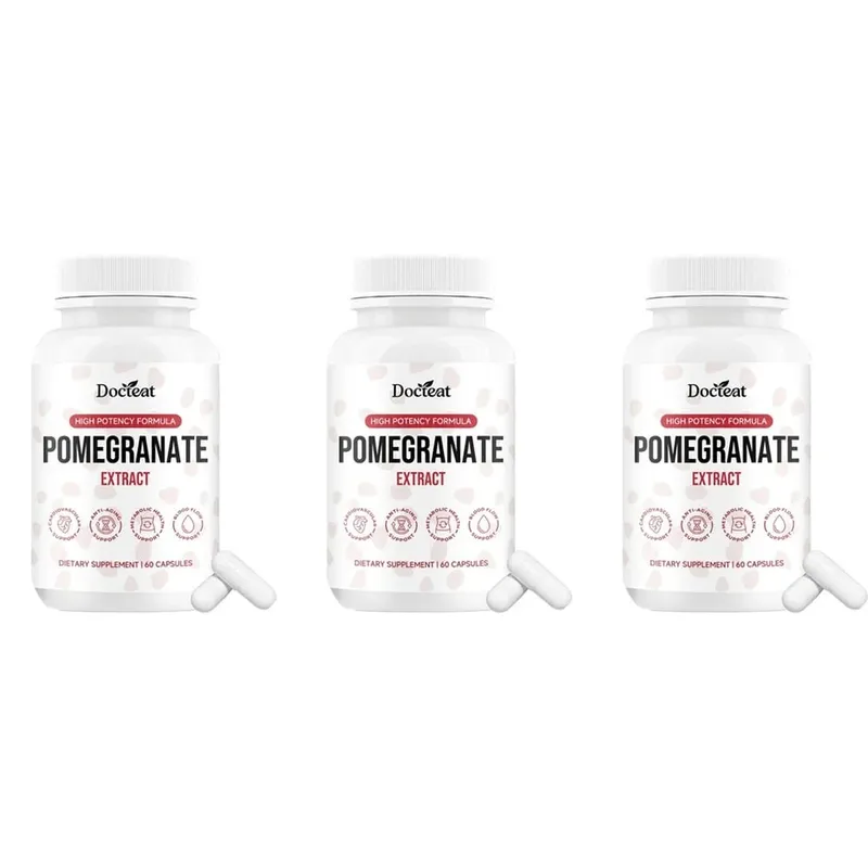 Docteat Capsules d'extrait de fruit de grenade Ellagitannin Défense antioxydante Soutien immunitaire et équilibre oxydatif 60 Capsules — image 9