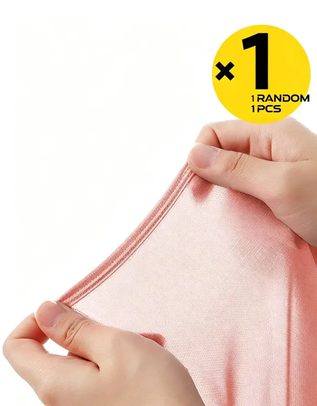 Roupa interior boxer de seda gelo masculina, cuecas de malha fina respirável de secagem rápida, cintura elástica conforto roupa interior de verão, 1 peça aleatória — image 6