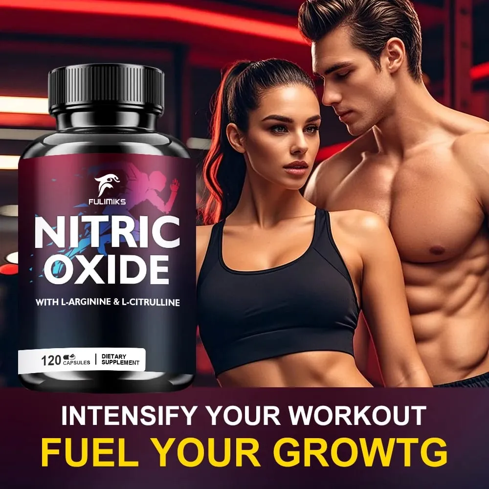 Napakahusay na Nitric Oxide Supplement - Premium Muscle Support Nitric Oxide Booster - Natural Energy at Heart Health Support — image 6