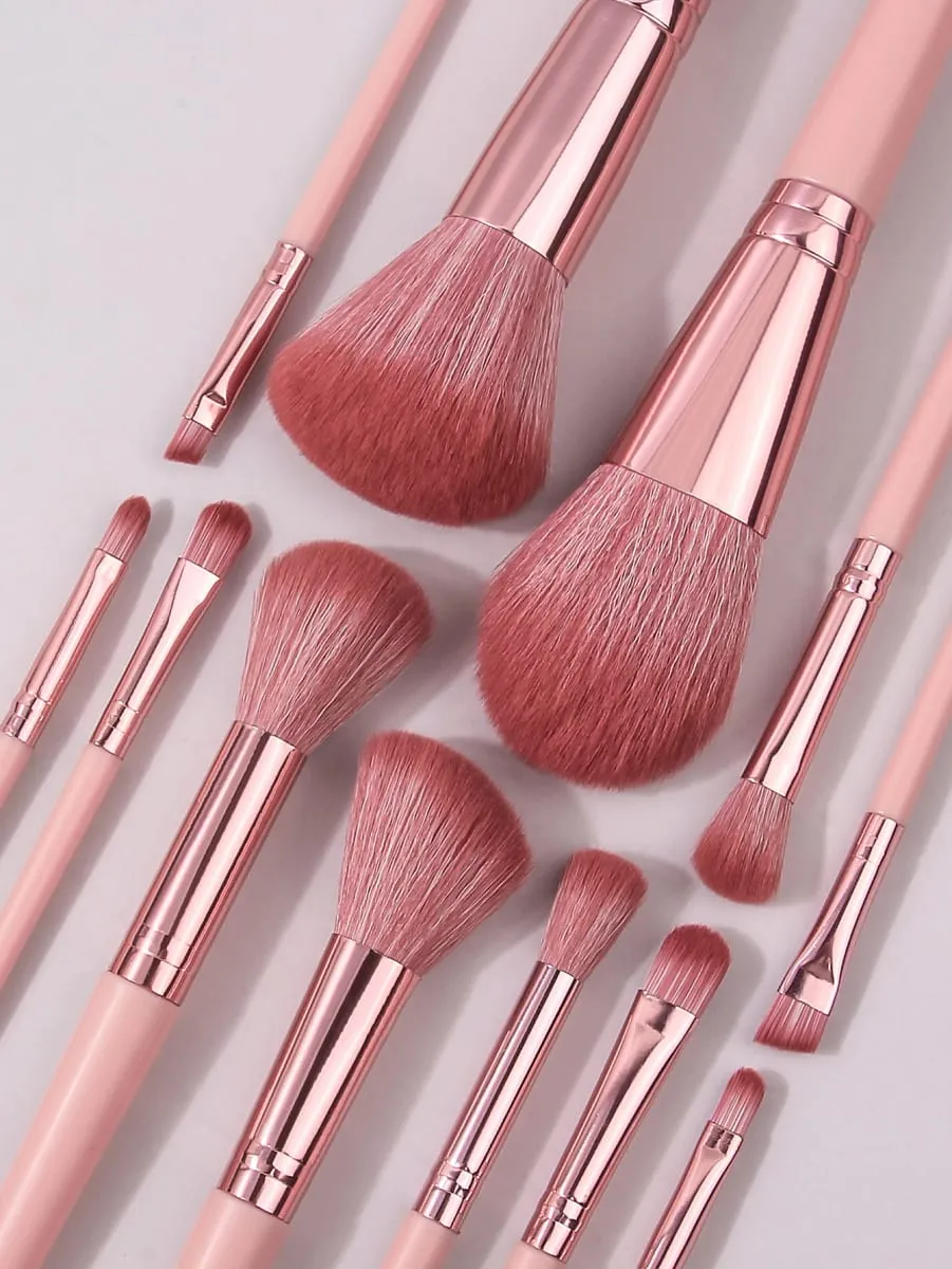 Das 13-teilige Make-up-Pinsel-Set wird mit einem tragbaren Umschlag für Make-up-Pinsel, Rouge, losem Puder und Eyeliner-Pinseln geliefert — image 6