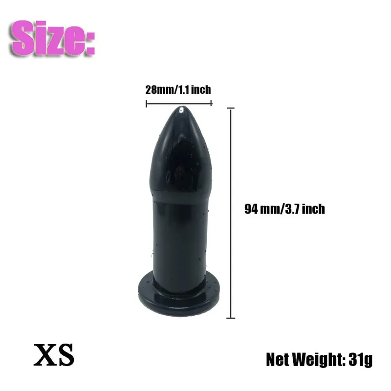 Juego de 5 unidades de tapón Anal con forma de bala, Kit de entrenamiento con tapón Anal, dilatador, entrenamiento progresivo, juguete sexual para adultos para mujeres, hombres y parejas — image 12